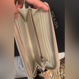 White Prada Wallet